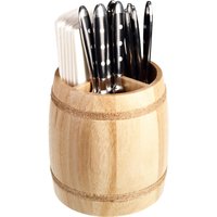 PULSIVA Portaposate da tavolo Barrel; 14.5x13.5 cm (ØxH); naturale