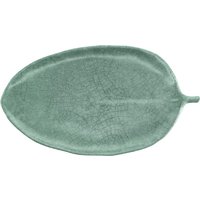 Piatto Tuska a forma di foglia VEGA; 46x25.4x2.5 cm (LxLxH); verde/grigio; a foglia; 3 pz. / Pacco