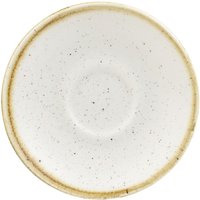 Piattino espresso Stonecast Barley White Churchill; 11.8 cm (Ø); bianco/marrone; rotonda; 12 pz. / Pacco