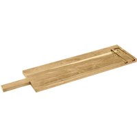 VEGA Tagliere per salumi e formaggi Enza con set coltelli; 74.8x19.8x2 cm (LxLxH); quercia; rettangolare