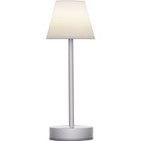 Lampada LED da tavolo Lola Slim Newgarden; 11x32 cm (ØxH); grigio chiaro