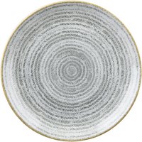 12x Churchill Piatto piano Studio Prints Stone Grey Coupe; 16.5 cm (Ø); grigio chiaro/marrone; rotonda; 12 pz. / Pacco