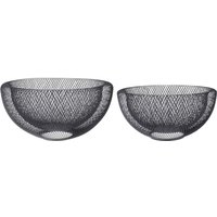 VEGA Set cestini porta pane e frutta Indianola; 29.5x15 cm (ØxH); nero