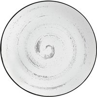 Assiette Fungio plate VEGA; 21.5 cm (Ø); blanc/noir; rond(e); 6 pièce(s) / Lot