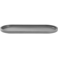 Piatto Kanas ovale VEGA; 32.4x13.3x1.8 cm (LxLxH); grigio; ovale; 6 pz. / Pacco