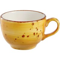 Tazza cappuccino Nebro VEGA; 220 ml, 8.7x6.5 cm (ØxH); giallo; 6 pz. / Pacco