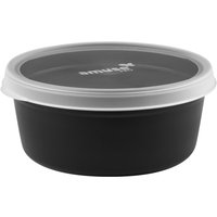 Lunch Box riutilizzabile Amuse Pro rotonda Amuse Pro; 1200 ml, 18x7.7 cm (ØxH); nero; rotonda; 10 pz. / Pacco
