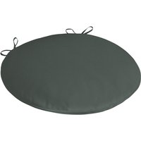 Lusini Coussin de chaise Confort VEGA 41x4 cm ØxH anthracite 2 pièces Lot
