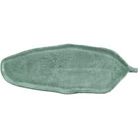 Piatto Tuska a forma di foglia VEGA; 64.5x24x2.5 cm (LxLxH); verde/grigio; a foglia; 3 pz. / Pacco