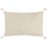 ERWIN M. Housse de coussin Torano rayure fine; 30x50 cm (lxL); crème/beige