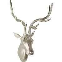 Tête de cerf décorative Henrietta; 38x26x62 cm (lxHxP); argenté