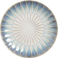 4x VEGA Assiette Flora plate; 20.5x2.7 cm (ØxH); bleu/beige; rond(e); 4 pièce(s) / Lot