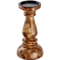 Portacandele a colonna Maris; 12x23 cm (ØxH); marrone