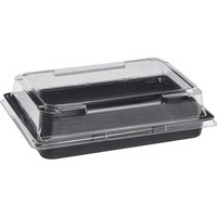 Box per sushi da asporto WIMEX; 17.1x12.3x4.3 cm (LxLxH); nero; rettangolare; 500 pz. / Pacco