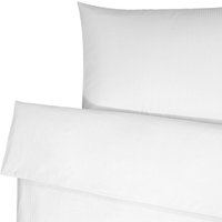 ERWIN M. Set copripiumino e federa Venezia 8 mm chiusura a busta; 140x200 cm (LxL), 70x90 cm (LxL); bianco