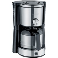 Severin Machine à café KA 4845 avec verseuse isotherme en acier inoxydable; 1 l, 30x33.8x23.5 cm (lxHxP); noir/argenté
