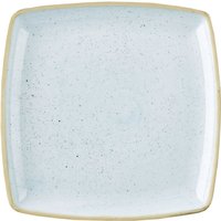 Assiette creuse Stonecast Duck Egg carrée Churchill; 26.8 cm (l); bleu clair/brun; carré(e); 6 pièce(s) / Lot