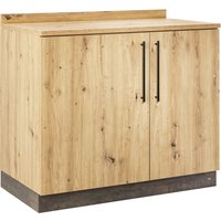 VEGA Serveringsstasjon Baristo Basic, med hengslede dører; 110x61x99.5 cm (BxDxH); Vildeik, Håndtak Svart