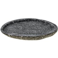 VEGA Assiette Panaro plate, avec rebord; 20x17x2 cm (LxlxH); gris; organique