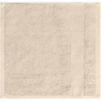 5x ERWIN M. Asciugamano ospite Evora Bordo a spina di pesce; 30x30 cm (LxL); beige; 5 pz. / Pacco