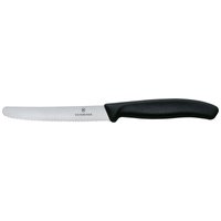 6x Victorinox Coltello seghettato Swiss Classic lama seghettata; lunghezza lama 11 cm, 22 cm (L); argento/nero; 6 pz. / Pacco