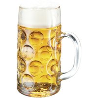 Boccale da birra con marcatura Stölzle; 640 ml, 7.6x16 cm (ØxH); trasparente; 0.5 l Segno di riempimento, 6 pz. / Pacco