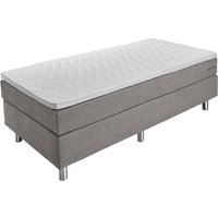 Set Boxspring Basic en tissu, sans tête de lit VEGA; 100x200x63 cm (lxLxH); taupe; ferme