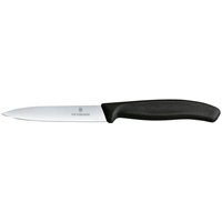 Coltello per verdure professionale Swiss Classic lama dritta Victorinox; lunghezza lama 10 cm, 21.2 cm (L); argento/nero; 6 pz. / Pacco