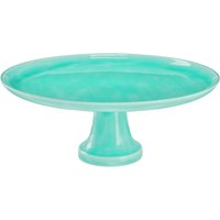 Piatto torta Aurika VEGA; 34.5x14 cm (ØxH); turchese; rotonda