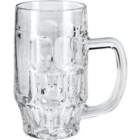 Boccale da birra Rosy con marcatura Borgonovo; 560 ml, 8x14.9 cm (ØxH); trasparente; 0.4 l Segno di riempimento, 6 pz. / Pacco