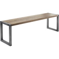 Banc Torres 3 places VEGA; 148x38x45 cm (lxPxH); chêne vieilli/gris