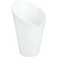 Ciotola per patatine fritte Fred VEGA; 280 ml, 10.5x10x15.5 cm (LxLxH); bianco; conica; 4 pz. / Pacco
