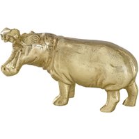 Rhinocéros décoratif Hippo; 9.5x17x6.5 cm (lxHxP); doré