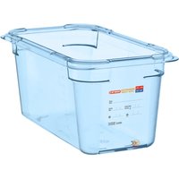 Contenitore per alimenti GN 1/3 in ABS Araven; GN 1/3, 5.4 l, 32.5x17.6x15 cm (LxLxP); blu