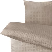 Parure de lit Cube ERWIN M.; 155x220 cm (lxL), 80x80 cm (Lxl); taupe