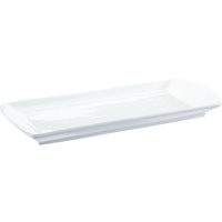 Piatto Loa PULSIVA; 29x12.5x2.5 cm (LxLxH); bianco; rettangolare; 4 pz. / Pacco