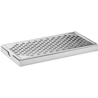 Vaschetta raccogligocce Sierra rettangolare VEGA; 30x15x2.5 cm (LxLxH); argento