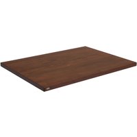 Plateau de table d'intérieur Kentucky rectangulaire VEGA; 80x60x3 cm (LxlxH); hêtre/teinté tabac; rectangulaire