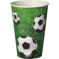Tazza Football PAPSTAR; 200 ml, 7x9.7 cm (ØxH); bianco/verde; 140 pz. / Pacco
