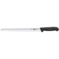 Coltello per salmone affumicato Fibrox alveolato Victorinox; lunghezza lama 30 cm, 44 cm (L); argento/nero