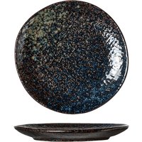 Assiette plate Black yoru Cosy & Trendy; 14 cm (Ø); noir/bleu; organique; 5 pièce(s) / Lot