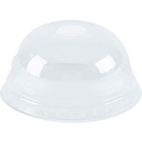 Couvercle pour gobelet boissons froides en PLA avec trou pour paille NATUREStar; 8.5x4.2 cm (ØxH); transparent; 50 pièce(s) / Lot