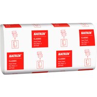 Asciugamani di carta Classic Non-Stop 3 veli, piegati a W Katrin; 32x24 cm (LxL); bianco; 25 pz. / Pacco