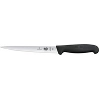 Coltello per sfilettare Fibrox dritto lama flessibile Victorinox; lunghezza lama 18 cm, 30.4 cm (L); argento/nero