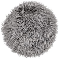 Cuscino per sedia Bergen rotondo ERWIN M.; 35 cm (Ø); grigio; tinta unita, rotonda
