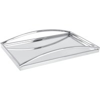 Vassoio a specchio Aaina; 46x30.5x7 cm (LxLxH); argento