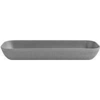 Saladier Kanas rectangulaire, avec relief VEGA; 4 l, 53x16.2x7.5 cm (LxlxH); gris; rectangulaire