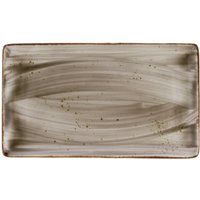 Piatto Nebro rettangolare VEGA; 33.5x19x2.1 cm (LxLxH); grigio; 3 pz. / Pacco