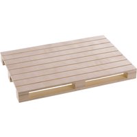 3x PULSIVA Mini pallet Doria; 29.5x20x3 cm (LxLxH); naturale; 3 pz. / Pacco