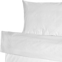 ERWIN M. Set copripiumino e federa Venezia 10 mm chiusura a busta; 140x200 cm (LxL), 70x90 cm (LxL); bianco